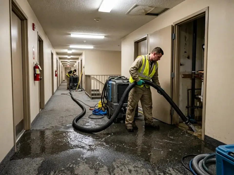 multi-unit-apartment-hallway-f-005 — frequently asked questions, Emergency Burst Pipe Water Extraction & Removal in Ham Lake…